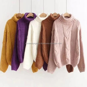 Pull à col roulé élégant pour homme, coupe ajustée, moderne, chaud, en cachemire, avec applications, manches courtes, tricoté, logo personnalisé - Product Image 6