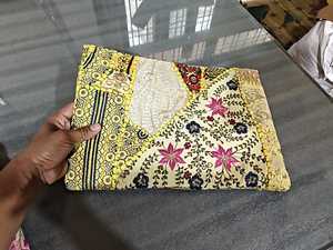 Handcrafted Sustainable Re cycled Patchwork <b>Laptop</b> Sleeves Eco Friendly Up cycled Protective Tech Case <b>for</b> 13-15 Inch <b>Laptops</b> - Product Image 2