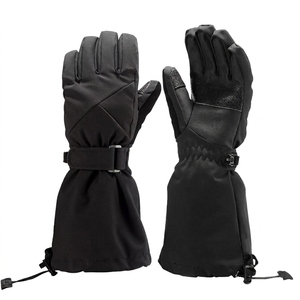 Gants de ski et snowboard en cuir isolés thermiquement, imperméables et coupe-vent, à doigts complets, pour hommes, vente en gros, personnalisables, pour l'hiver et les activités de plein air - Product Image 1