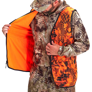 Gilet de chasse unisexe Coder Sports, imperméable, coupe-vent, respirant, imprimé, silencieux, avec poches zippées et face réversible - Product Image 4
