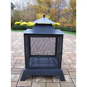 Brasero de exterior artesanal diseñado para decoración de jardín de primera calidad, ocio en el patio trasero y comodidad en el patio. Brasero de acero inoxidable hecho a mano para exteriores. - Product Image 2