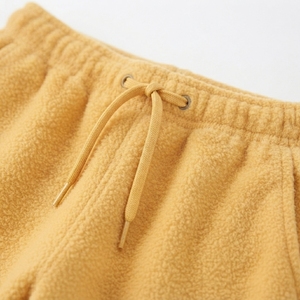 Pantalones Deportivos de Felpa 100% Algodón, Cintura Alta, Transpirables, con Logotipo Personalizado, para Unisex, Amarillos, Manga Larga, Invierno - Product Image 6