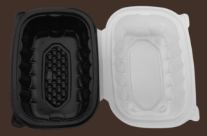 Contenedor Desechable de Plástico para Comida para Llevar con Tapa, Diseño Moderno con Bisagras, 9 * 6, 150 Piezas - Product Image 6