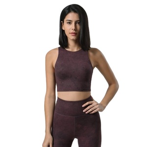 Conjunto de Sujetador deportivo de verano para mujer, Top corto de Yoga frontal sin costuras y equipo de entrenamiento de compresión para gimnasio y Fitness - Product Image 6