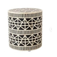 Tables d'appoint indiennes artisanales haut de gamme en os incrusté – Meubles indiens faits à la main disponibles dans notre magasin – Tables en résine de grande variété