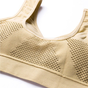 New Arrival Custom Design Simple Eco-Friendly Breathable High Support Sports <b>Bra</b> Adjustable <b>Straps</b> Removable Pads Front Yoga - Product Image 5
