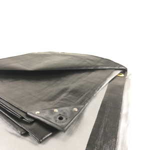 Bâche en PE noire personnalisée, imperméable, résistante aux intempéries, aux UV, de poids moyen, pour l'industrie agricole et industrielle - Product Image 6