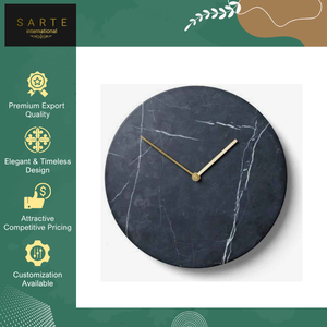 New Arrival Custom Design Handmade Antique Style Modern Living Room Home Decor Luxury Marble <b>Wall</b> <b>Clock</b> with Needle - Product Image 5