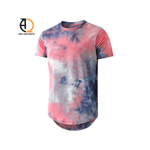 Tie-dye Men's T-shirt American Street <b>Hip</b>-hop Customizable Loose Men's T-shirt - Product Image 3