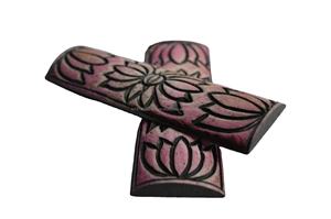 Vendedores indios al por mayor cuchillos de hueso de alta calidad flor talla cuerno estilo mango Material orgánico Animal estilo náutico - Product Image 2