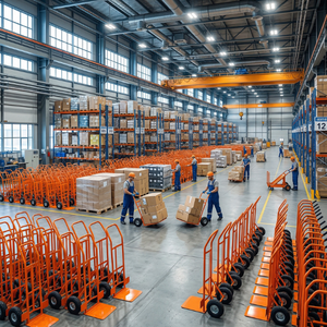 Carretilla de Mano Reforzada con Capacidad para 440 lb, Carro de Acero para Electrodomésticos con Mango Ergonómico y Ruedas Resistentes - Product Image 3