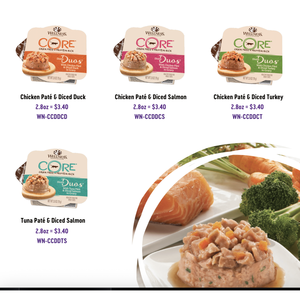 Nourriture humide Wellness Core Divine Duos (sans céréales) pour chats WN-CCDDCS - Product Image 1