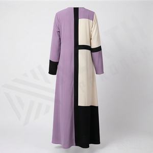 Elegante y Modesta Abaya para Mujer, Ligera, de Poliéster, Totalmente Transpirable, Corte Cómodo, Cuello en V, Manga Larga, Estilo Casual, para Uso Diario y Oración - Product Image 2