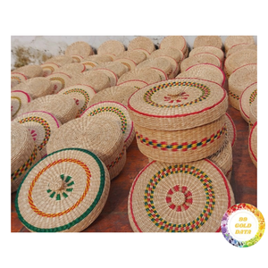 Water Hyacinth <b>Cushion</b> <b>Pad</b> with Eco-Friendly Raw Stalks Bohemian Design <b>Round</b> Shape-for Living Room Styling in Vietnam - Product Image 5