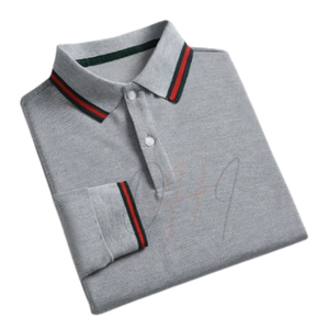 เสื้อเจอร์ซีย์ผ้าฝ้ายระบายอากาศแขนยาวสำหรับผู้ชายสั่งทำขายส่ง 100% ผ้าฝ้ายลำลองสำหรับกอล์ฟ สำหรับชุดยูนิฟอร์ม สั่งซื้อจำนวนมาก - Product Image 5