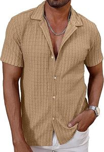 Chemise décontractée pour homme en tricot respirant, style européen et américain, été 2025, prix d'usine Chine Bangladesh, logo personnalisé OEM - Product Image 5