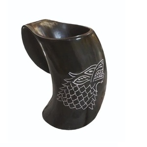 Trending African Natural Horn <b>Mug</b> And Glass Competitive Price Drinking Viking <b>Mugs</b> European Style Decorative Horn <b>Mug</b> From India - Product Image 2