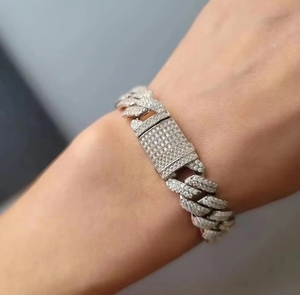 Pulsera de Diamantes Moissanite de Primera Calidad, Perfecta para Fiestas y Estilo de Moda Playera, Disponible a Precio de Exportación - Product Image 2