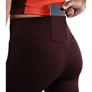 Women's High Waist Knitted Solid Yoga Leggings <b>Tummy</b> <b>Control</b> Lightweight Quick Dry Stretch Side Back Pockets Workout - Product Image 6