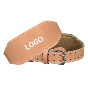 Ceinture de Soutien Professionnelle en Cuir Véritable pour Musculation et Haltérophilie avec Logo Personnalisé pour Équipement de Fitness - Product Image 1
