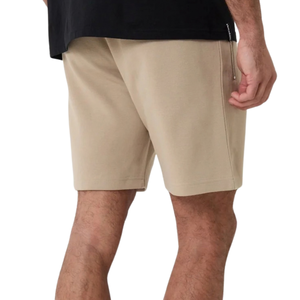 Shorts en molleton pour hommes, coupe décontractée, taille élastique, cordon de serrage, poches latérales, ourlet ouvert, personnalisable, vente en gros, fabricant OEM, fournisseur, bas de tenue - Product Image 2