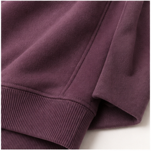 Custom Plum Purple Womens Mock Neck Sweatshirt <b>Balloon</b> Sleeve Ribbed Hem Pullover WSS-0006 - Product Image 6