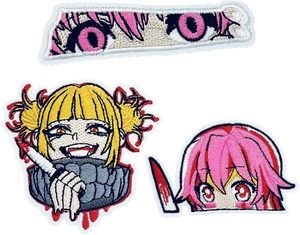 Custom Anime Embroidered Textile Weaving Patch Unisex Character Fabric <b>Iron</b> on Badge for Bags & Clothing - Product Image 1