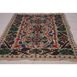 Handmade Eco-Friendly Washable Kantha Suzani <b>Quilt</b> Vintage Cotton Floral Embroidery Boho Bedspread <b>Throw</b> Blanket Bedding - Product Image 2