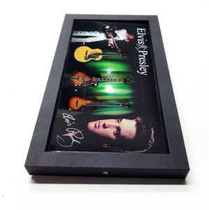 Cadre musical Elvis Presley 7,8 x 13,8 pouces avec guitare et cadre en verre pour cadeaux musicaux et souvenirs - Product Image 4