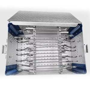 Juego de Pinzas para Artroscopia, Cirugía de Rodilla, 15 Piezas, Caja de Esterilización Azul, Instrumentos Ortopédicos de Acero Inoxidable, Manual, Certificado CE - Product Image 1