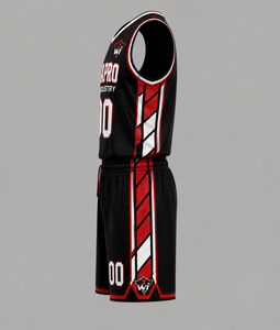 Conjunto de Uniforme de Baloncesto Personalizado Warpro Inferno Elite, Camiseta y Pantalones Cortos - Product Image 3