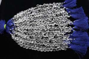 Cuentas de Cuarzo Cristal Natural AAA en Forma de Corazón de 8-9MM, Cuentas de Cuarzo Cristal Facetadas en Forma de Corazón para la Fabricación de Joyería - Product Image 5