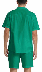 Ensemble de survêtements pour hommes avec pantalon, en tissu uni, confortable, doux et à séchage rapide, anti-adhérent - Product Image 2