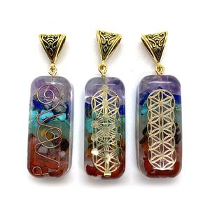 Pendentif Orgone avec breloque métallique, dernier modèle, vente en gros, cristal pour la guérison, bijoux d'Inde - Product Image 2