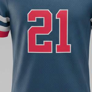 Maillot de football américain court 100 % polyester respirant, sur mesure, avec logo personnalisé, meilleur design, vente en gros, pas cher, vierge - Product Image 5