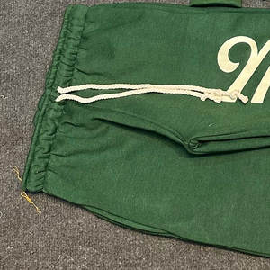 Ensemble de survêtements pour hommes 100% Coton, coupe oversize, style pantalon uni empilé, avec col zippé quart de tour et broderie de logo personnalisée - Product Image 5