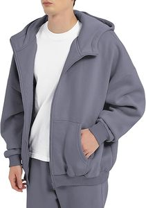 Vente en gros de sweats à capuche zippés pour hommes, respirants, 300 g/m², en coton lourd et polaire polyester, avec logo personnalisé, streetwear, vêtements d'hiver, Pakistan - Product Image 5