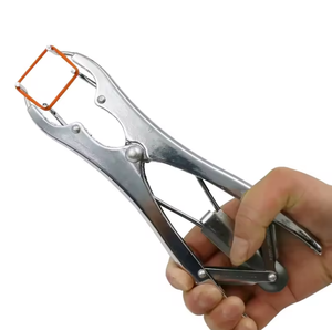 Pince émasculatrice vétérinaire manuelle réutilisable en acier inoxydable 304 avec cliquet pour usage en clinique vétérinaire - Product Image 1