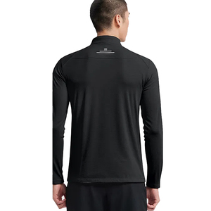 Wholesale Fitness Apparel Supplier Bulk Cheap Price Quick Dry Athletic Pullovers Body Fit Quick Dry Breathable 1/4 <b>Zipper</b> <b>Jacket</b> - Product Image 2