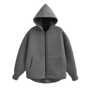 Nouveauté 2026 – Sweat à capuche surdimensionné pour homme, 100 % coton premium, col zippé double couche, thermique numérique, anti-boulochage, idéal pour l'hiver - Product Image 1