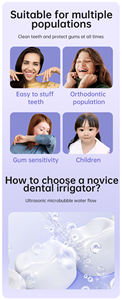 Seguro sonrisa agua Flosser portátil más personas elección sin esfuerzo limpieza Flosser pulso para <span class=keywords><strong>el</strong></span> Hogar Escuela regalo amigo ortodoncia - Product Image 6
