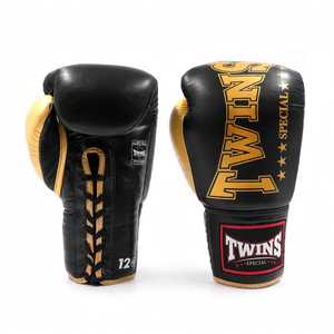 Dernier modèle, vente en gros, gants de boxe personnalisés de couleur blanche, en cuir de vache véritable, à lacets, pour l'entraînement et le sparring, MMA, Muay Thai - Product Image 5