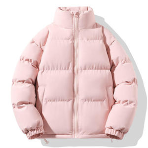 Blouson matelassé pour homme, chaud d'hiver, à capuche, décontracté, pour l'extérieur, avec fermeture éclair et motif lettre sur le devant, Fabricant OEM - Product Image 2