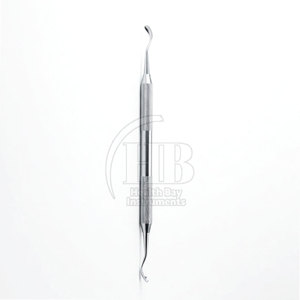 Curettes chirurgicales dentaires manuelles en acier inoxydable, réutilisables, avec poignée ergonomique, instruments de nettoyage parodontal de précision pour soins bucco-dentaires - Product Image 4