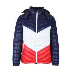 Mens Heavyweight Puffer Bubble Quilted <b>Jacket</b> High Quality Waterproof Shell Hood Zipper Light Weight for Outdoor Use - Product Image 4