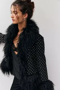 Veste courte matelassée pour femme, veste d'hiver rembourrée - Product Image 3