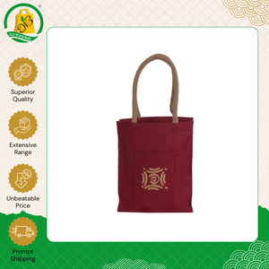 Premium Quality Wholesale Manufacturer Selling Zipper Closure Recycled Hand Length Handle <b>Medium</b> Jute Tote <b>Bag</b> at Good Price - Product Image 3