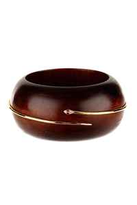 กำไลข้อมือทองแดงอาร์ตเดโคแบบคลาสสิกใหม่จาก Unique Craft India ทำด้วยมือ เป็นมิตรกับสิ่งแวดล้อม ปรับขนาดได้ เหมาะสำหรับผู้หญิง สวมใส่ได้ทุกวัน หรือเป็นของขวัญวันเกิด - Product Image 2