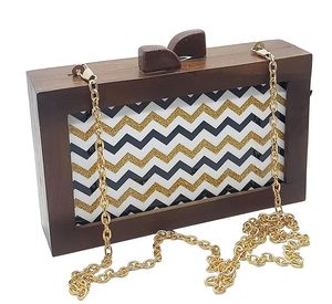 Bolso de Mano de Madera Natural, Precio al por Mayor, Hecho a Mano, Diseño para Mujer, para Fiestas, Bodas y Eventos Festivos - Product Image 4