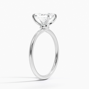 Anillo BOJ 0112 con Corte Radiante, Plata 925, Diseño de Nudo de Amor, Anillo Solitario con Diamante de 2ct, Color D, VVS1, Moissanita, Certificado GRA - Product Image 2